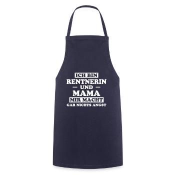 Rentnerin Spruch Ruhestand Oma Rentnerin Geschenk - Kochschürze - Navy - Vorne - AI Model Male 185 dark (185cm)