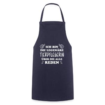 Tierpflegerin Lustig Spruch Tierpflegerin Geschenk - Kochschürze - Navy - Vorne - AI Model Male 185 dark (185cm)