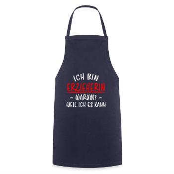 Erzieherin Perfekte Beruf Lustiger Spruch Geschenk - Kochschürze - Navy - Vorne - AI Model Male 185 dark (185cm)