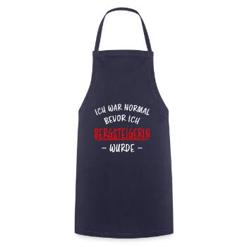 Bergsteigerin Wandern Fun Lustiger Spruch Geschenk - Kochschürze - Navy - Vorne - AI Model Male 185 dark (185cm)