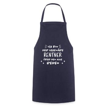 Rentner Lustiger Spruch Rente Ruhestand Geschenk - Kochschürze - Navy - Vorne - AI Model Male 185 dark (185cm)
