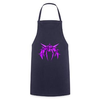Horror creature "Spidex" - Cooking Apron - navy - Front - AI Model Male 185 dark (185cm)