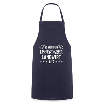 Landwirt Lustig Spruch Traktor Landwirt Geschenk - Kochschürze - Navy - Vorne - AI Model Male 185 dark (185cm)