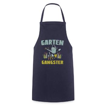 Garten Gangster - Kochschürze - Navy - Vorne - AI Model Male 185 dark (185cm)