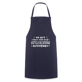 Hotelfachfrau Lustig Spruch Hotelfachfrau Geschenk - Kochschürze - Navy - Vorne - AI Model Male 185 dark (185cm)