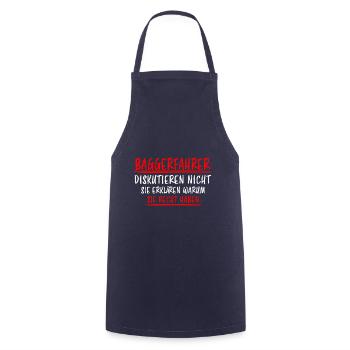 Baggerfahrer Lustiger Spruch Bagger Beruf Geschenk - Kochschürze - Navy - Vorne - AI Model Male 185 dark (185cm)