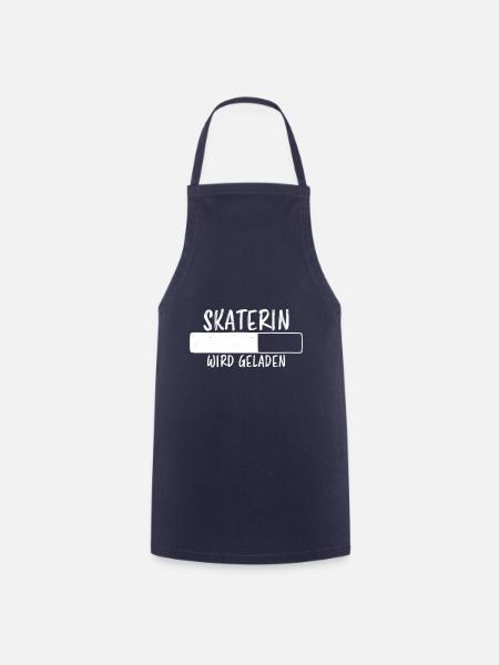 Skaterin Spruch Skating Lustiges Skaterin Geschenk - Kochschürze - Navy