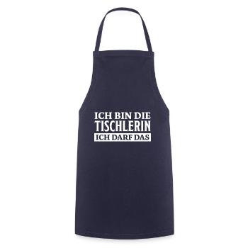 Tischlerin Spruch Schreinerin Tischlerin Geschenk - Kochschürze - Navy - Vorne - AI Model Male 185 dark (185cm)