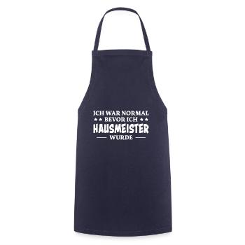Hausmeister Spruch Lustiges Hausmeister Geschenk - Kochschürze - Navy - Vorne - AI Model Male 185 dark (185cm)