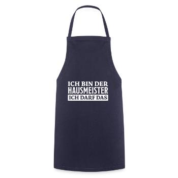 Hausmeister Spruch Lustiges Hausmeister Geschenk - Kochschürze - Navy - Vorne - AI Model Male 185 dark (185cm)
