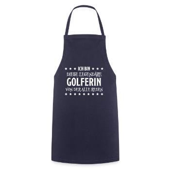 Golferin Minigolf Lustiger Spruch Golf Geschenk - Kochschürze - Navy - Vorne - AI Model Male 185 dark (185cm)