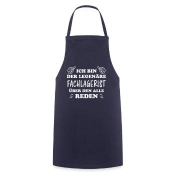 Fachlagerist Stablerfahrer Beruf Lagerist Geschenk - Kochschürze - Navy - Vorne - AI Model Male 185 dark (185cm)