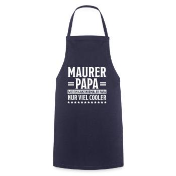 Maurer Lustiger Spruch Baustelle Maurer Geschenk - Kochschürze - Navy - Vorne - AI Model Male 185 dark (185cm)