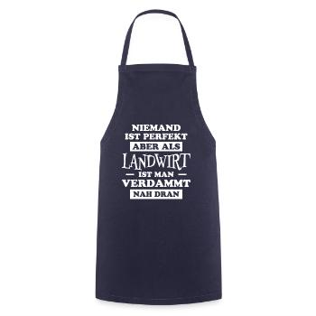 Landwirt Lustig Spruch Traktor Landwirt Geschenk - Kochschürze - Navy - Vorne - AI Model Male 185 dark (185cm)