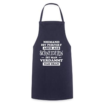 Schneiderin Spruch Nähen Fun Schneiderin Geschenk - Kochschürze - Navy - Vorne - AI Model Male 185 dark (185cm)