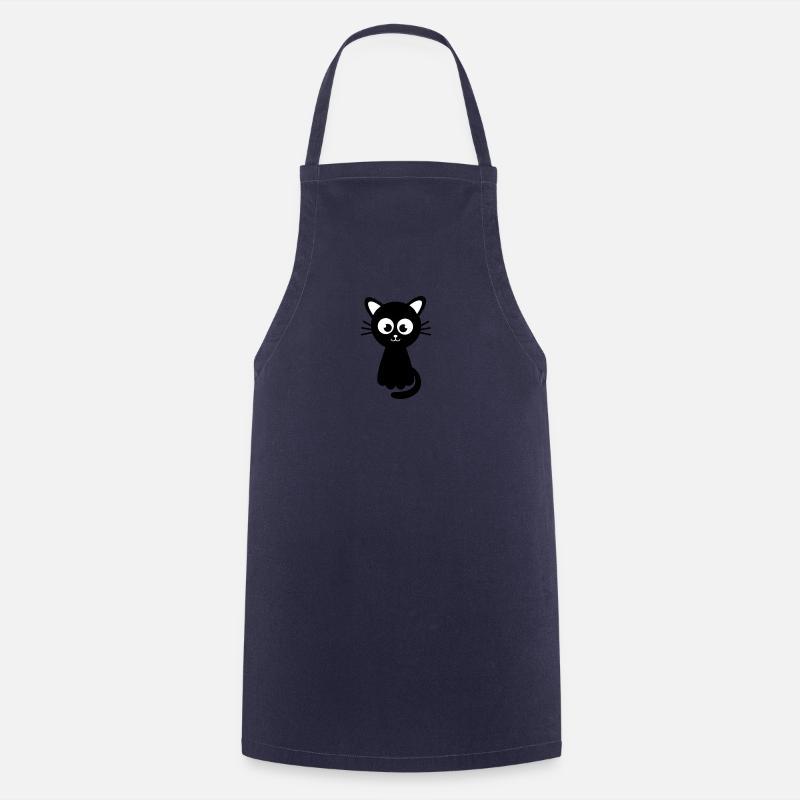 Funny sweet cat - Kochschürze - Navy