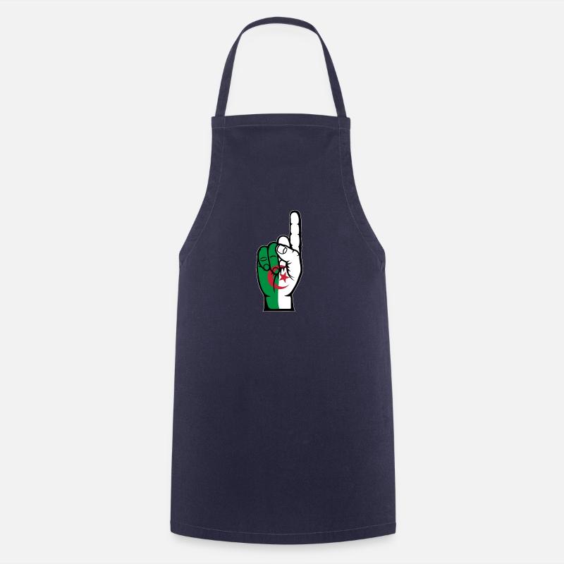 Drapeau numéro 1 de l’Algérie - Tablier de cuisine - marine