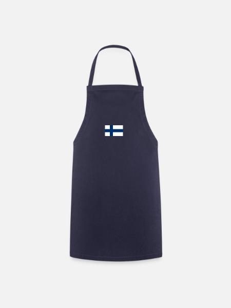 National Flag of Finland (small) - Forklæde - marineblå