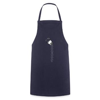 Conception de sel tombant - Tablier de cuisine - marine - Devant - AI Model Male 185 dark (185cm)