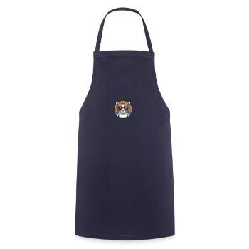 Chat avec des lunettes de soleil - Tablier de cuisine - marine - Devant - AI Model Male 185 dark (185cm)