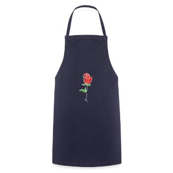 Tulp -Zusammenfassung Künstler Geschenk - Kochschürze - Navy - Vorne - AI Model Male 185 dark (185cm)