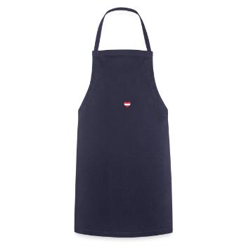 Cœur drapeau Autriche - Tablier de cuisine - marine - Devant - AI Model Male 185 dark (185cm)