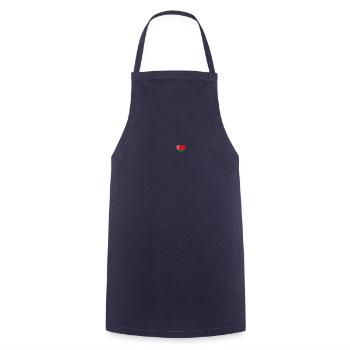 Cœur drapeau Biélorussie - Tablier de cuisine - marine - Devant - AI Model Male 185 dark (185cm)