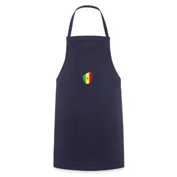 Sénégal - Tablier de cuisine - marine - Devant - AI Model Male 185 dark (185cm)