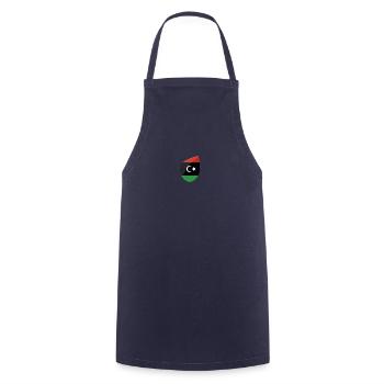 Libye - Tablier de cuisine - marine - Devant - AI Model Male 185 dark (185cm)