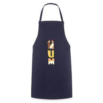 FUNNY BLUE MUM-DAD MOTHERS DAY - Cooking Apron - navy - Front - AI Model Male 185 dark (185cm)