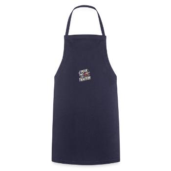 J'peux pas j'ai tracteur - Tablier de cuisine - marine - Devant - AI Model Male 185 dark (185cm)