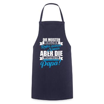 Dad - The most important people call me dad - Cooking Apron - navy - Front - AI Model Male 185 dark (185cm)