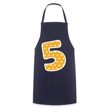 Five - Cooking Apron - navy - Front - AI Model Male 185 dark (185cm)