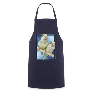 Argentine Parakeet - Cooking Apron - navy - Front - AI Model Male 185 dark (185cm)