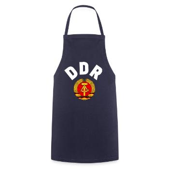 DDR 1974 WM Nationalmannschaft Retro Shirt Tasche - Kochschürze - Navy - Vorne - AI Model Male 185 dark (185cm)
