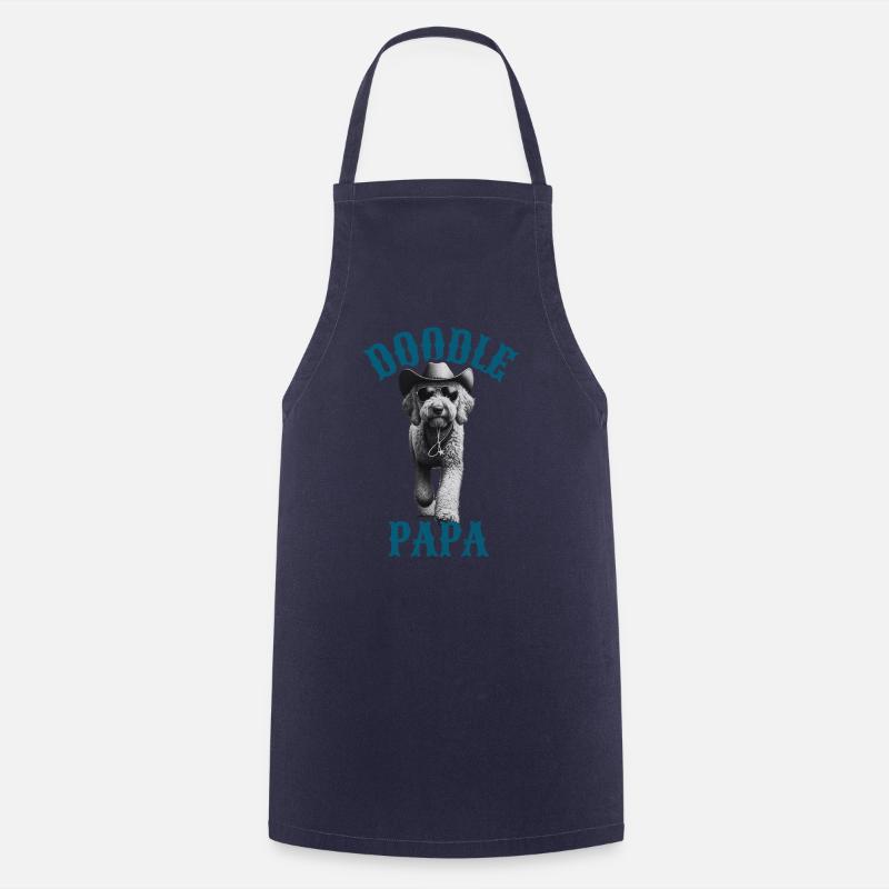 Doodle Papa - Labradoodle Goldendoodle Dad - Kochschürze - Navy