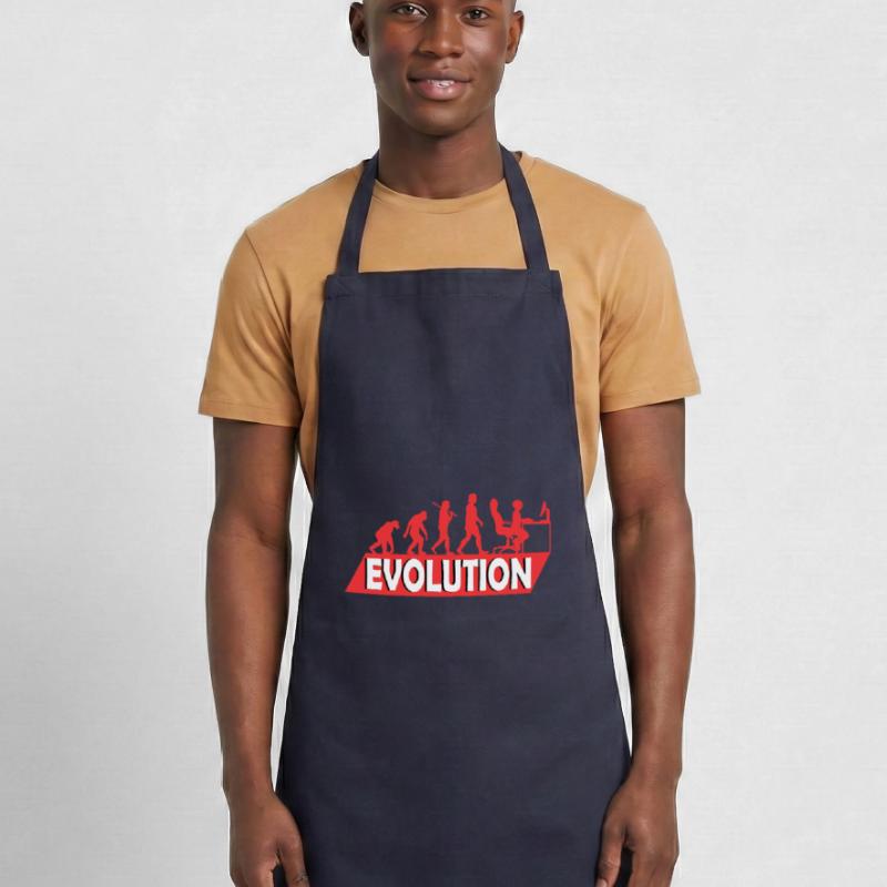 Computer Nerd Programmer Evolution funny Cooking Apron