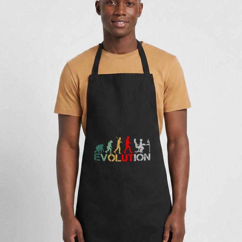 Computer Nerd Programmer Evolution funny Cooking Apron