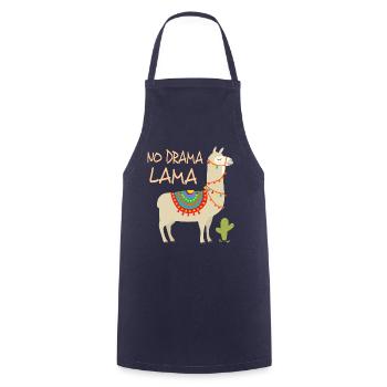 Drama Lama 2 - Kochschürze - Navy - Vorne - AI Model Male 185 dark (185cm)