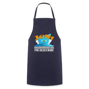 Join the resistance - Join restistance - Cooking Apron - navy - Front - AI Model Male 185 dark (185cm)