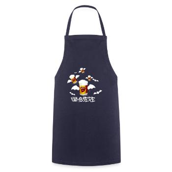 vambiere,vambier,vampir,halloween,fledermaus - Kochschürze - Navy - Vorne - AI Model Male 185 dark (185cm)