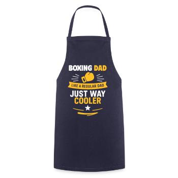 Boxing Dad – Idée cadeau pour la fête des pères - Tablier de cuisine - marine - Devant - AI Model Male 185 dark (185cm)