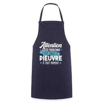 Pieuvre Poulpe Cadeau Humour Tentacule Mer Animal - Tablier de cuisine - marine - Devant - AI Model Male 185 dark (185cm)