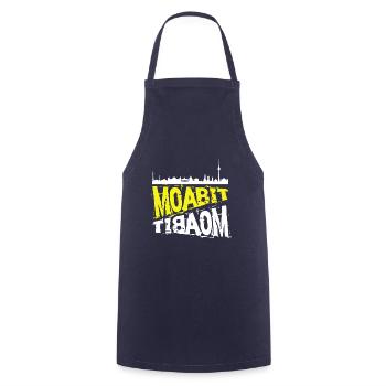 Berlin Moabit T-Shirt - Kochschürze - Navy - Vorne - AI Model Male 185 dark (185cm)