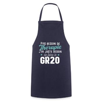 GR20 Corse Randonnée Sport Marathon Cadeau T-shirt - Tablier de cuisine - marine - Devant - AI Model Male 185 dark (185cm)