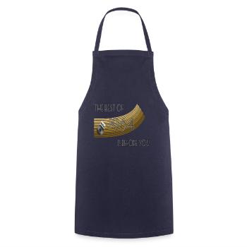 Year of birth 1964 Vintage Retro, birth, birthday - Cooking Apron - navy - Front - AI Model Male 185 dark (185cm)