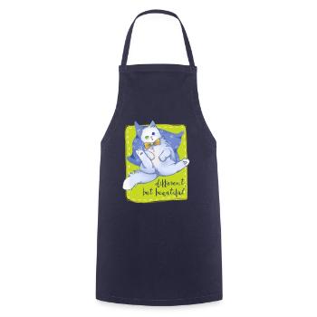 Different, but beautiful - Cooking Apron - navy - Front - AI Model Male 185 dark (185cm)