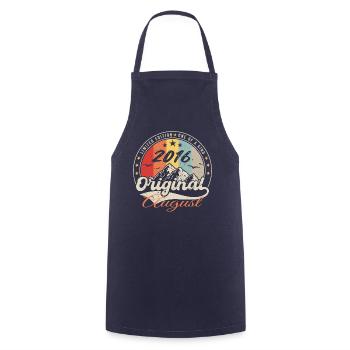 The legends were born in August 2016 - 2016 August - Cooking Apron - navy - Front - AI Model Male 185 dark (185cm)