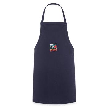 J'peux pas j'ai ping pong - Tablier de cuisine - marine - Devant - AI Model Male 185 dark (185cm)