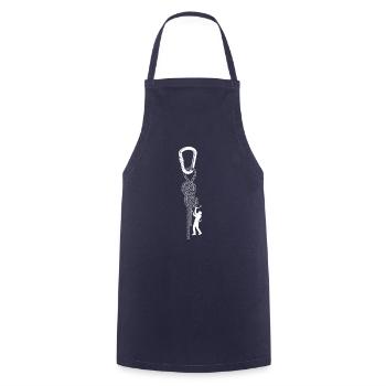 escalade, bloc, escalade, montagne, alpinisme - Tablier de cuisine - marine - Devant - AI Model Male 185 dark (185cm)